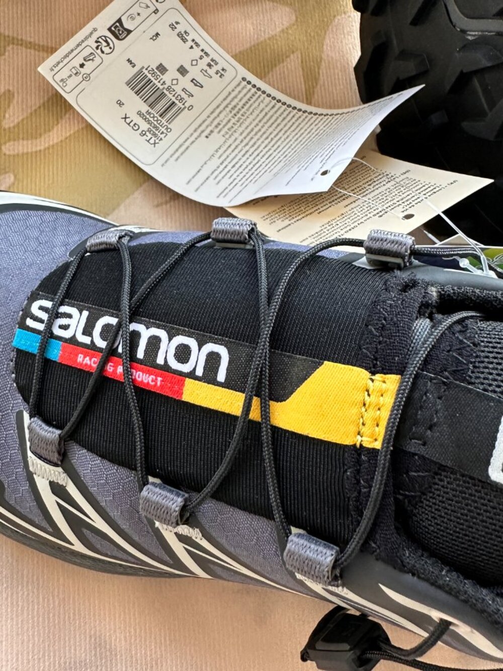 Salomon Black, Gray, And Silver Outdoor Running Shoes - Picture 5 of 7